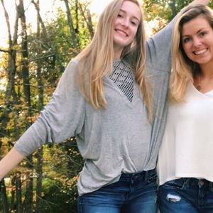 Emma and Sam LF Mesh Front Long Sleeve